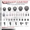 Service Caster 4'' Gray Poly Wheel Swivel 1-1/4'' Expanding Stem Caster Set 2 Brakes, 4PK SCC-EX20S414-PPUB-2-TLB-2-114 - alternate 4